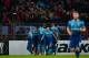 Arsenal's players celebrate a goal during the UEFA Europa League Group H football match between FC BATE Borisov and Arsenal FC in Borisov, outside Minsk, on September 28, 2017. / AFP PHOTO / Maxim MALINOVSKY (Photo credit should read MAXIM MALINOVSKY/AFP/Getty Images)