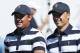JERSEY CITY, NJ - SEPTEMBER 28: Patrick Reed and Jordan Spieth of the U.S. Team walk on the first hole as they play against Emiliano Grillo of Argentina and the International Team and Si Woo Kim of South Korea and the International Team during Thursday foursome matches of the Presidents Cup at Liberty National Golf Club on September 28, 2017 in Jersey City, New Jersey. (Photo by Rob Carr/Getty Images)