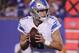 Detroit Lions quarterback Matt Stafford (9) looks to pass during the first half of an NFL football game against the Detroit Lions Monday, Sept. 18, 2017, in East Rutherford, N.J. (AP Photo/Julio Cortez)
