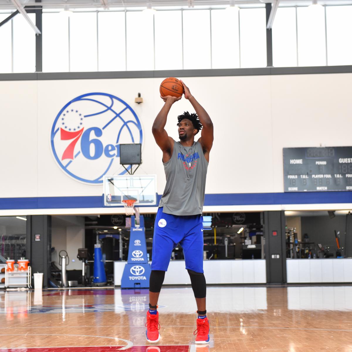 Joel Embiid Cleared for 76ers Half court Practice During Knee Injury