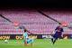 BARCELONA, SPAIN - OCTOBER 01: Lionel Messi of FC Barcelona scores his team's third goal during the La Liga match between Barcelona and Las Palmas at Camp Nou on October 1, 2017 in Barcelona, Spain. The match is being played with empty stands after the events occured in Catalonia during the voting of a Catalonia independence referendum declared illegal and undemocratic by the Spanish government. (Photo by Alex Caparros/Getty Images)
