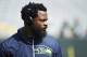 GREEN BAY, WI - SEPTEMBER 10: Michael Bennett #72 of the Seattle Seahawks looks on before a game against the Green Bay Packers at Lambeau Field on September 10, 2017 in Green Bay, Wisconsin. The Packers won 17-9. (Photo by Joe Robbins/Getty Images)