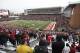 Fans stand in Martin Stadium during the Apple Cup NCAA college football game against Washington, Friday, Nov. 25, 2016, in Pullman, Wash. Washington beat Washington State 45-17. (AP Photo/Ted S. Warren)