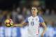SAN JOSE, CA - NOVEMBER 10: Alex Morgan #13 of United States of America in action against Romania at Avaya Stadium on November 10, 2016 in San Jose, California. (Photo by Ezra Shaw/Getty Images)