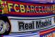 MADRID, SPAIN - MARCH 23: Real Madrid CF and FC Barcelona scarves are seen at a merchandise stall prior to the La Liga match between Real Madrid CF and FC Barcelona at estadio Santiago Bernabeu on March 23, 2014 in Madrid, Spain. (Photo by Denis Doyle/Getty Images)