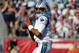 Carolina Panthers quarterback Cam Newton during an NFL football game against the New England Patriots at Gillette Stadium in Foxborough, Mass. Sunday, Oct. 1, 2017. (Winslow Townson/AP Images for Panini)