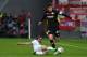 Bayern Munich's defender Philipp Lahm (L) and Leverkusen's midfielder Kai Havertz vie for the ball during the German First division Bundesliga football match between Bayer 04 Leverkusen and FC Bayern Munich in Leverkusen, on April 15, 2017. / AFP PHOTO / PATRIK STOLLARZ / RESTRICTIONS: DURING MATCH TIME: DFL RULES TO LIMIT THE ONLINE USAGE TO 15 PICTURES PER MATCH AND FORBID IMAGE SEQUENCES TO SIMULATE VIDEO. == RESTRICTED TO EDITORIAL USE == FOR FURTHER QUERIES PLEASE CONTACT DFL DIRECTLY AT + 49 69 650050
(Photo credit should read PATRIK STOLLARZ/AFP/Getty Images)