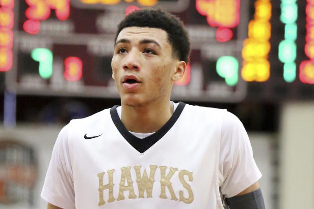 Hudson Catholic's Jahvon Quinerly #5 shoots a free throw against St. Anthony during a high school basketball game at the 2017 Hoophall Classic on Saturday, January 14,, 2017, in Springfield, MA.. (AP Photo/Gregory Payan)