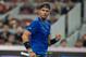 Rafael Nadal of Spain celebrates winning a point during his men's singles final match against Nick Kyrgios of Australia at the China Open tennis tournament in Beijing on October 8, 2017. / AFP PHOTO / NICOLAS ASFOURI (Photo credit should read NICOLAS ASFOURI/AFP/Getty Images)