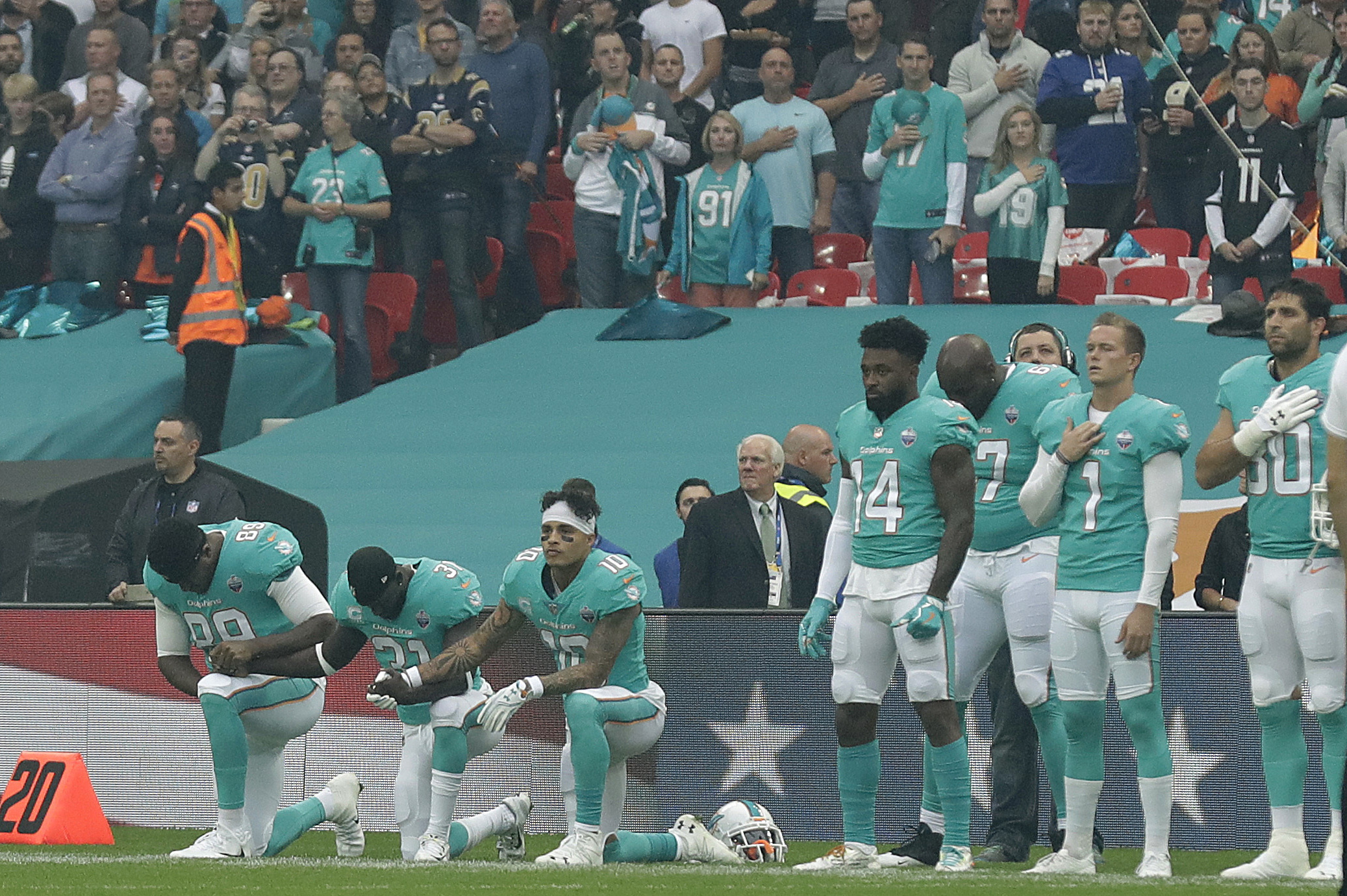 NFL and NFLPA working on anthem resolution after news leaked Miami Dolphins  would suspend protesters – The Denver Post