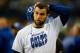 SEATTLE, WA - OCTOBER 01: Andrew Luck #12 of the Indianapolis Colts watches from the sidelines against the Seattle Seahawks at CenturyLink Field on October 1, 2017 in Seattle, Washington. (Photo by Jonathan Ferrey/Getty Images)