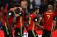 BRUSSELS, BELGIUM - AUGUST 31: Romelu Lukaku (L) of Belgium celebrates scoring a goal with team mates Axel Witsel, Eden Hazard and Kevin De Bruyne during the FIFA 2018 World Cup Qualifier between Belgium and Gibraltar at Stade Maurice Dufrasne on August 31, 2017 in Liege, Belgium. (Photo by Dean Mouhtaropoulos/Getty Images)