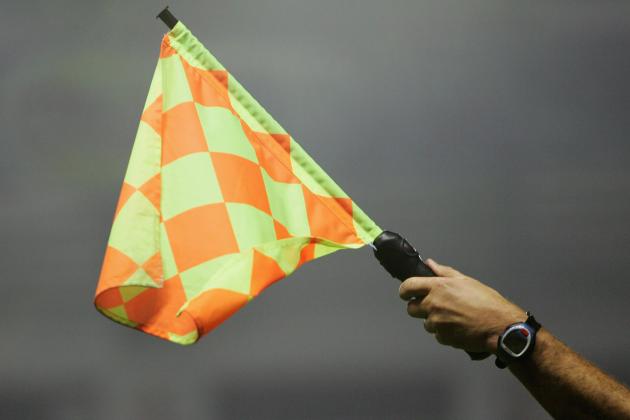 LEICESTER, UNITED KINGDOM - NOVEMBER 26: A generic Referee's Assistants flag during the Coca-Cola Championship match between Leicester City and Cardiff City at the Walkers Stadium on November 26, 2007 in Leicester, England. (Photo by Matthew Lewis/Getty Images)