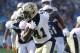 CARSON, CA - AUGUST 20: Alvin Kamara #41 of the New Orleans Saints runs the ball down field during the first quarter of the game against the Los Angeles Chargers at the StubHub Center on August 20, 2017 in Carson, California. (Photo by Josh Lefkowitz/Getty Images)