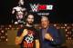 IMAGE DISTRIBUTED FOR 2K GAMES - WWE 2K18 Cover Superstar Seth Rollins and WWE Hall of Famer Kurt Angle seen at the WWE 2K18 SummerSlam Kickoff Event on Friday, Aug. 18, 2017, in New York. (Photo by Adam Hunger/Invision for 2K Games/AP Images)