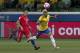 Brazil's Dani Alves (R) and Chile's Alexis Sanchez vie for the ball during their FIFA 2018 World Cup qualifier football match in Sao Paulo, Brazil, on October 10, 2017. / AFP PHOTO / Miguel SCHINCARIOL (Photo credit should read MIGUEL SCHINCARIOL/AFP/Getty Images)