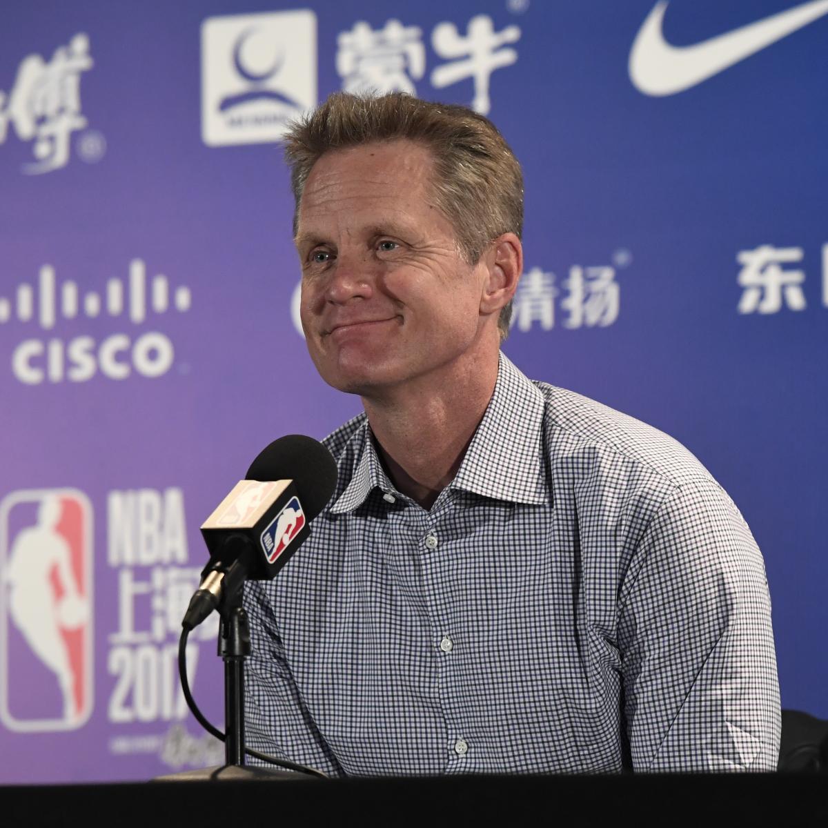 Steve Kerr on Warriors Roster: 'Deepest Team We'll Probably Ever Have' | Bleacher ...1200 x 1200