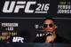 LAS VEGAS, NV - OCTOBER 07: Kevin Lee speaks to the media after the UFC 216 event inside TMobile Arena on October 7, 2017 in Las Vegas, Nevada. (Photo by Brandon Magnus/Zuffa LLC/Zuffa LLC via Getty Images)
