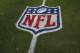 The NFL logo is painted on Hard Rock Stadium field, during the second half of an NFL football game between the Miami Dolphins and the Tennessee Titans, Sunday, Oct. 8, 2017, in Miami Gardens, Fla. (AP Photo/Wilfredo Lee)