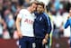 LONDON, ENGLAND - SEPTEMBER 23: Mauricio Pochettino manager / head coach of Tottenham Hotspur and Harry Kane of Tottenham Hotspur during the Premier League match between West Ham United and Tottenham Hotspur at London Stadium on September 23, 2017 in London, England. (Photo by Catherine Ivill - AMA/Getty Images)