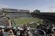 Fans watch from a general view at Oakland Alameda County Coliseum during the first half of an NFL football game between the Oakland Raiders and the Baltimore Ravens in Oakland, Calif., Sunday, Oct. 8, 2017. (AP Photo/Marcio Jose Sanchez)