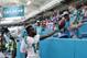 Miami Dolphins wide receiver Jarvis Landry (14) gives the football to a fan after scoring a touchdown, during the second half of an NFL football game against the Tennessee Titans, Sunday, Oct. 8, 2017, in Miami Gardens, Fla. (AP Photo/Wilfredo Lee)