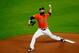 HOUSTON, TX - OCTOBER 13: Dallas Keuchel #60 of the Houston Astros pitches in the first inning against the New York Yankees during game one of the American League Championship Series at Minute Maid Park on October 13, 2017 in Houston, Texas. (Photo by Bob Levey/Getty Images)