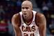CLEVELAND, OH - OCTOBER 4: Richard Jefferson #24 of the Cleveland Cavaliers reacts during the preseason game against the Atlanta Hawks on October 4. 2017 at Quicken Loans Arena in Cleveland, Ohio. NOTE TO USER: User expressly acknowledges and agrees that, by downloading and/or using this Photograph, user is consenting to the terms and conditions of the Getty Images License Agreement. Mandatory Copyright Notice: Copyright 2017 NBAE (Photo by David Liam Kyle/NBAE via Getty Images)