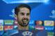 Real Madrid's midfielder Isco gives a press conference after a training session at Valdebebas Sport City in Madrid on October 16, 2017 on the eve of a Champions' League football match against Tottenham. / AFP PHOTO / PIERRE-PHILIPPE MARCOU (Photo credit should read PIERRE-PHILIPPE MARCOU/AFP/Getty Images)