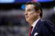 INDIANAPOLIS, IN - MARCH 19: Head coach Rick Pitino of the Louisville Cardinals reacts in the first half against the Michigan Wolverines during the second round of the 2017 NCAA Men's Basketball Tournament at the Bankers Life Fieldhouse on March 19, 2017 in Indianapolis, Indiana. (Photo by Joe Robbins/Getty Images)