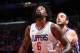 LOS ANGELES, CA - OCTOBER 12: DeAndre Jordan #6 of the LA Clippers boxes out against the Sacramento Kings on October 12, 2017 at STAPLES Center in Los Angeles, California. NOTE TO USER: User expressly acknowledges and agrees that, by downloading and/or using this Photograph, user is consenting to the terms and conditions of the Getty Images License Agreement. Mandatory Copyright Notice: Copyright 2017 NBAE (Photo by Andrew D. Bernstein/NBAE via Getty Images)