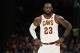 CLEVELAND, OH - OCTOBER 10: LeBron James #23 of the Cleveland Cavaliers looks on while playing the Chicago Bulls during a pre season game at Quicken Loans Arena on October 10, 2017 in Cleveland, Ohio. NOTE TO USER: User expressly acknowledges and agrees that, by downloading and or using this photograph, User is consenting to the terms and conditions of the Getty Images License Agreement. (Photo by Gregory Shamus/Getty Images)