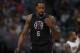 Los Angeles Clippers center DeAndre Jordan (6) in the second half of an NBA basketball game Saturday, Jan. 21, 2017, in Denver. The Nuggets won 123-98. (AP Photo/David Zalubowski)