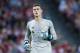 BILBAO, SPAIN - SEPTEMBER 20: Kepa Arrizabalaga of Athletic Club reacts during the La Liga match between Athletic Club Bilbao and Atletico Madrid at San Mames Stadium on September 20, 2017 in Bilbao, Spain. (Photo by Juan Manuel Serrano Arce/Getty Images)