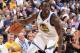 OAKLAND, CA - OCTOBER 17: Draymond Green #23 of the Golden State Warriors handles the ball against the Houston Rockets on October 17, 2017 at ORACLE Arena in Oakland, California. NOTE TO USER: User expressly acknowledges and agrees that, by downloading and or using this photograph, user is consenting to the terms and conditions of Getty Images License Agreement. Mandatory Copyright Notice: Copyright 2017 NBAE (Photo by Andrew D. Bernstein/NBAE via Getty Images)