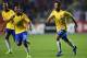 Brazil´s Alan (R) celebrates his goal against Chile during their South American U-17 football tournament match in Rancagua, Chile on March 19, 2017. / AFP PHOTO / Martin BERNETTI (Photo credit should read MARTIN BERNETTI/AFP/Getty Images)