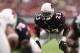 GLENDALE, AZ - OCTOBER 15: Running back Adrian Peterson #23 of the Arizona Cardinals steps up to the line of scrimmage during the first half of the NFL game against the Tampa Bay Buccaneers at the University of Phoenix Stadium on October 15, 2017 in Glendale, Arizona. The Cardinals defeated the Buccaneers 38-33. (Photo by Christian Petersen/Getty Images)