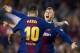BARCELONA, SPAIN - OCTOBER 21: Gerard Deulofeu (R) of Barcelona celebrates with Lionel Messi of Barcelona after scoring the first goal during the La Liga match between Barcelona and Malaga at Camp Nou on October 21, 2017 in Barcelona, Spain. (Photo by fotopress/Getty Images)