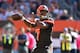 CLEVELAND, OH - OCTOBER 22: DeShone Kizer #7 of the Cleveland Browns throws for a first down in the first quarter against the Tennessee Titans at FirstEnergy Stadium on October 22, 2017 in Cleveland, Ohio. (Photo by Jason Miller/Getty Images)