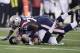 New England Patriots defensive tackle Adam Butler, right, sacks Atlanta Falcons quarterback Matt Ryan during the first half of an NFL football game, Sunday, Oct. 22, 2017, in Foxborough, Mass. (AP Photo/Charles Krupa)