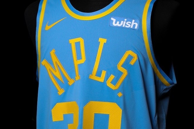 Los Angeles Lakers Light Blue & Yellow - MPLS Edition • Vintage