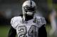 OAKLAND, CA - OCTOBER 19: Marshawn Lynch #24 of the Oakland Raiders looks on during pregame warm ups prior to playing the Kansas City Chiefs in an NFL football game at Oakland-Alameda County Coliseum on October 19, 2017 in Oakland, California. (Photo by Thearon W. Henderson/Getty Images)