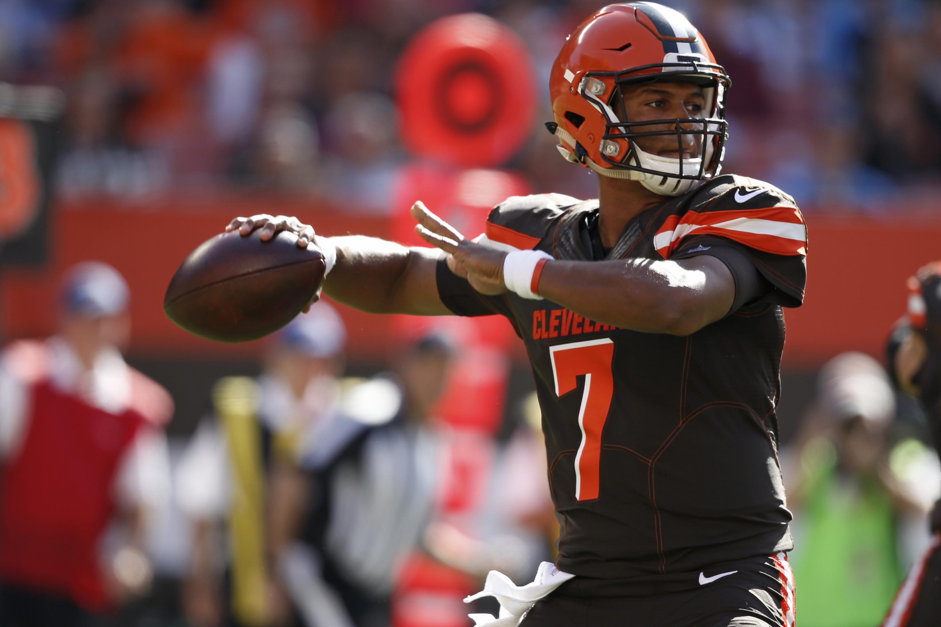 DeShone Kizer named Browns starting quarterback for Week 8