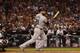 PHOENIX, AZ - OCTOBER 04: Jonathan Lucroy #21 of the Colorado Rockies hits an RBI double during the top of the fourth inning of the National League Wild Card game against the Arizona Diamondbacks at Chase Field on October 4, 2017 in Phoenix, Arizona. (Photo by Christian Petersen/Getty Images)