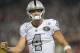 OAKLAND, CA - OCTOBER 19: Derek Carr #4 of the Oakland Raiders celebrates after they scored a touchdown against the Kansas City Chiefs during their NFL football game at Oakland-Alameda County Coliseum on October 19, 2017 in Oakland, California. (Photo by Thearon W. Henderson/Getty Images)