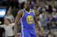 FILE - In this May 22, 2017, file photo, Golden State Warriors' Draymond Green reacts to play against the San Antonio Spurs during Game 4 of the NBA basketball Western Conference finals, in San Antonio. Green has been sued by a couple who claim the player and his entourage bullied them and physically assaulted them last year. (AP Photo/Eric Gay, File)