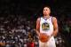 OAKLAND, CA - OCTOBER 17: Stephen Curry #30 of the Golden State Warriors shoots a free throw against the Houston Rockets on October 17, 2017 at ORACLE Arena in Oakland, California. NOTE TO USER: User expressly acknowledges and agrees that, by downloading and or using this photograph, user is consenting to the terms and conditions of Getty Images License Agreement. Mandatory Copyright Notice: Copyright 2017 NBAE (Photo by Noah Graham/NBAE via Getty Images)