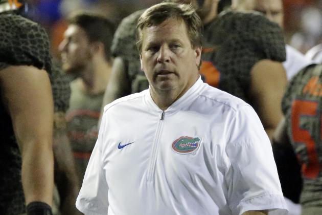 Florida head coach Jim McElwain walks off the field after losing to Texas A&M after an NCAA college football game, Saturday, Oct. 14, 2017, in Gainesville, Fla.Texas A&M won 19-17. (AP Photo/John Raoux)