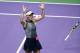 SINGAPORE - OCTOBER 29: Caroline Wozniacki of Denmark celebrates victory in the Singles Final against Venus Williams of the United States during day 8 of the BNP Paribas WTA Finals Singapore presented by SC Global at Singapore Sports Hub on October 29, 2017 in Singapore. (Photo by Matthew Stockman/Getty Images)