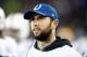 NASHVILLE, TN - OCTOBER 16: Andrew Luck #12 of the Indianapolis Colts watches from the bench during the game against the Tennessee Titans at Nissan Stadium on October 16, 2017 in Nashville, Tennessee. (Photo by Andy Lyons/Getty Images)